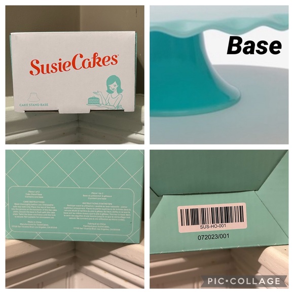 NWT 10” SusieCakes x FabFitFun Cake Stand - Picture 5 of 7